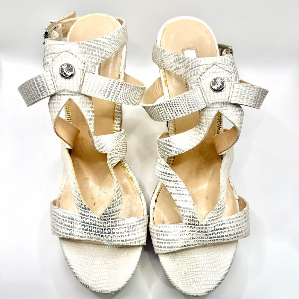 Elegant White Strappy Sandals